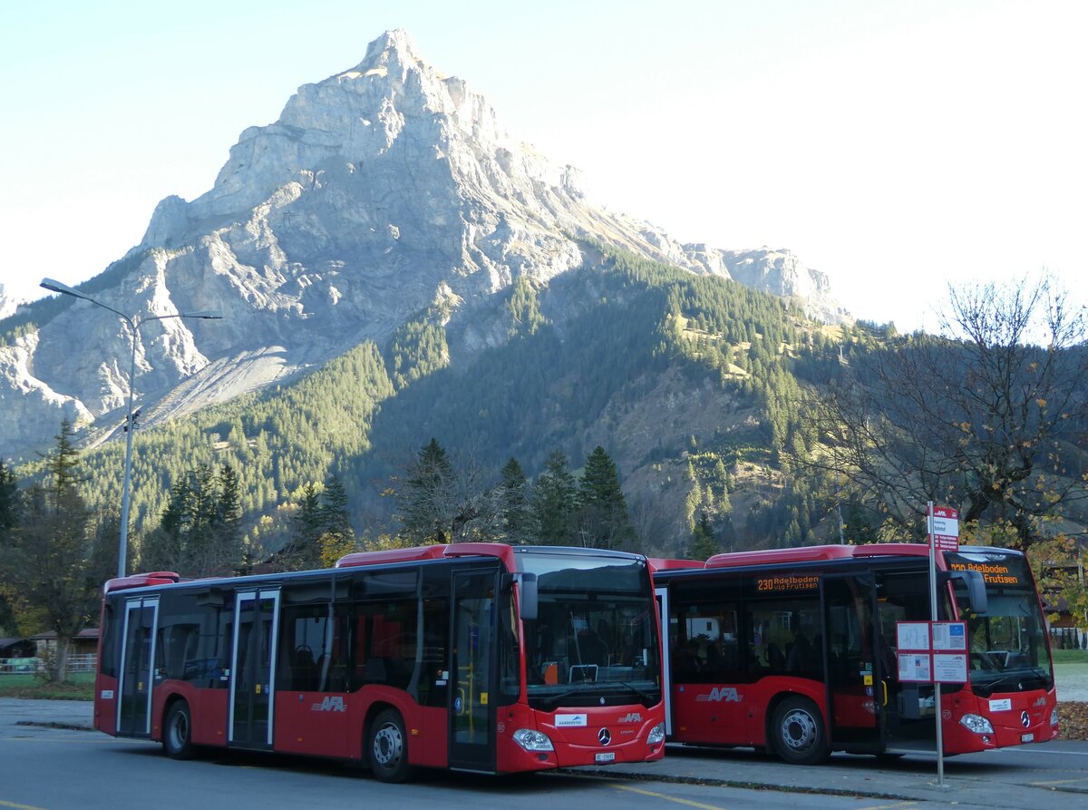 (241'858) - AFA Adelboden - Nr. 92/BE 19'692 - Mercedes am 27. Oktober 2022 beim Bahnhof Kandersteg