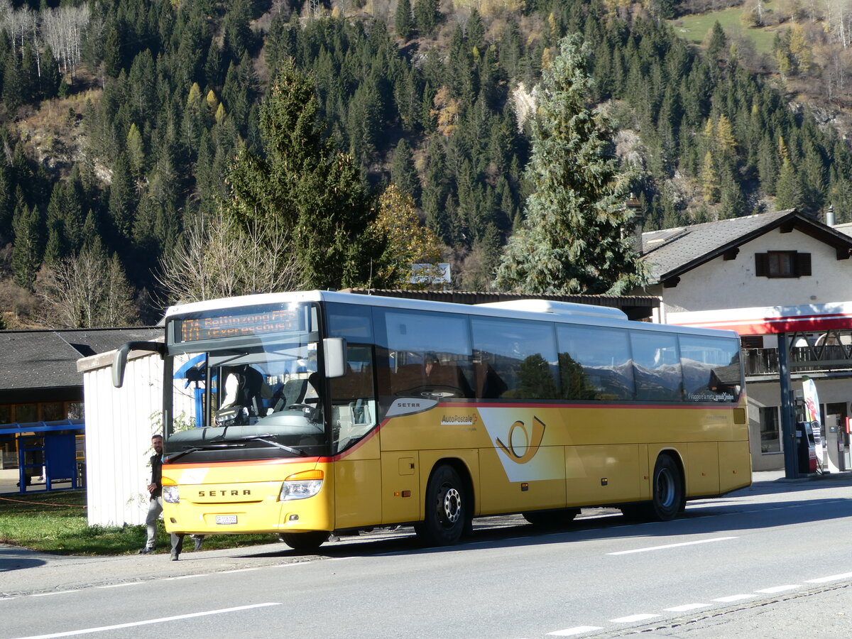 (242'299) - TpM, Mesocco - Nr. 5/GR 108'005 - Setra am 8. November 2022 in Andeer, Tgavugl