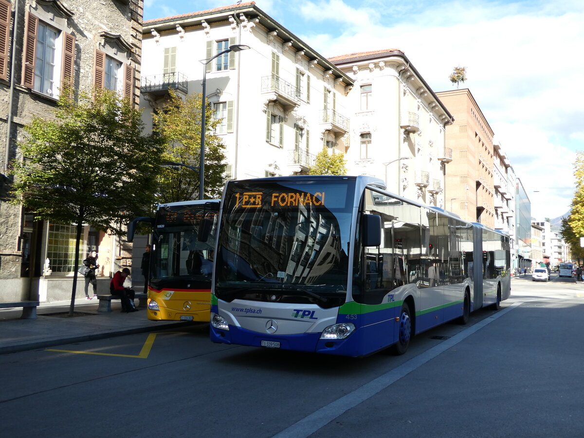 (242'890) - TPL Lugano - Nr. 453/TI 339'508 - Mercedes am 17. November 2022 in Lugano, Centro