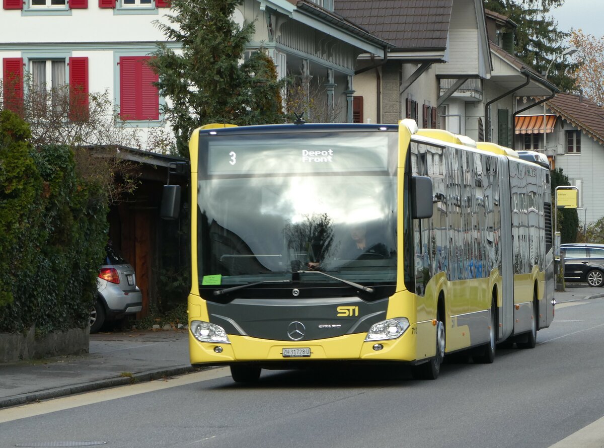 (243'308) - STI Thun - Nr. 713/ZH 31'728 U - Mercedes am 30. November 2022 in Steffisburg, Schw�bis