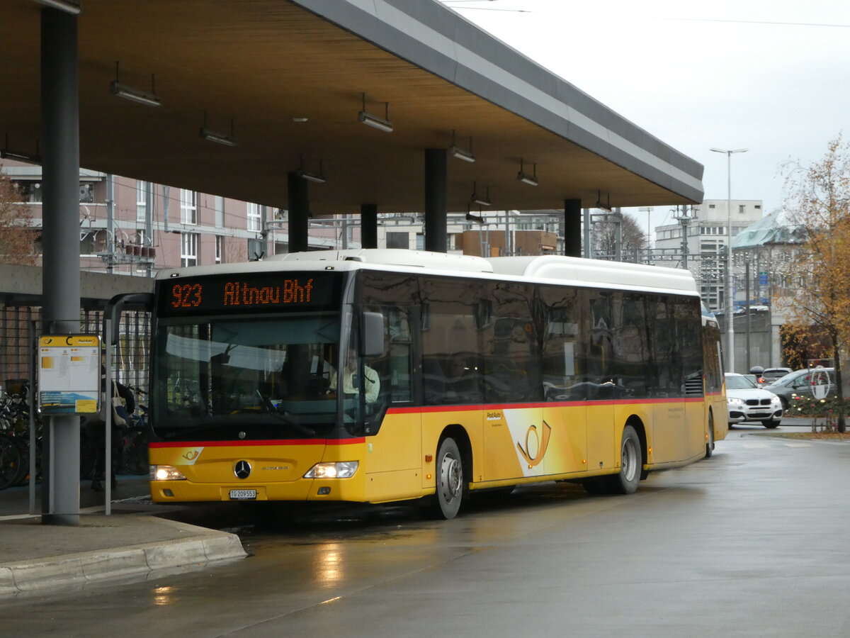 (244'094) - Rattin, Schlatt - TG 209'553 - Mercedes (ex Harz, D-Saarbr�cken; ex PostAuto Bern; ex AVG Meiringen Nr. 71) am 21. Dezember 2022 beim Bahnhof Kreuzlingen