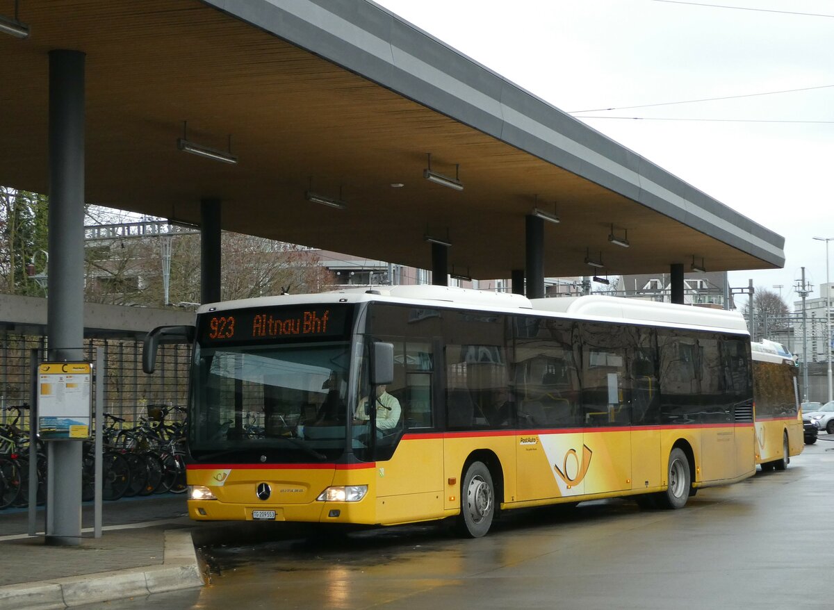 (244'095) - Rattin, Schlatt - TG 209'553 - Mercedes (ex Harz, D-Saarbr�cken; ex PostAuto Bern; ex AVG Meiringen Nr. 71) am 21. Dezember 2022 beim Bahnhof Kreuzlingen