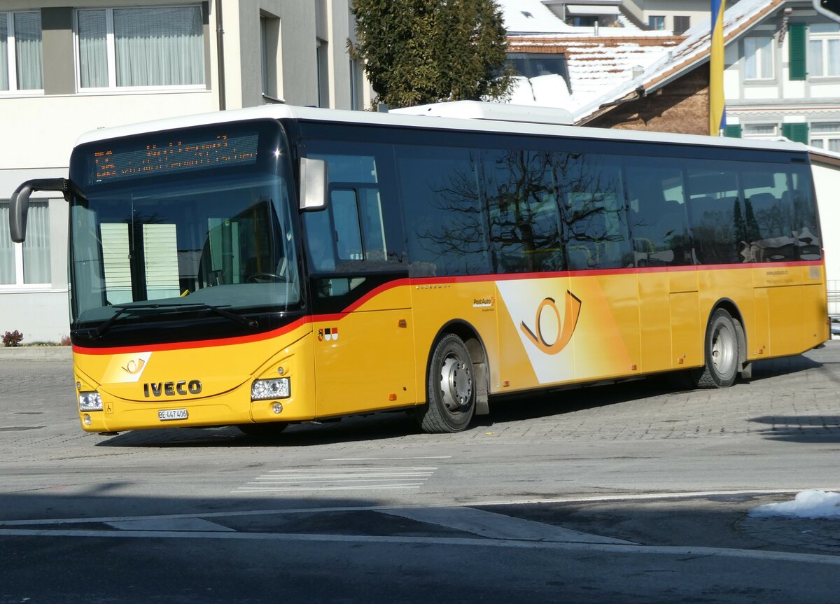 (245'561) - Engeloch, Riggisberg - Nr. 3/BE 447'406/PID 10'338 - Iveco am 30. Januar 2023 in Riggisberg, Post