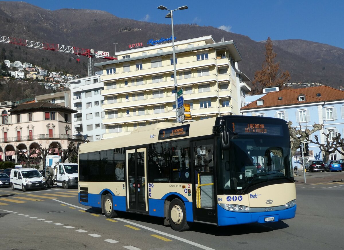 (245'926) - FART Locarno - Nr. 84/TI 339'184 - Solaris am 7. Februar 2023 in Locarno, Debarcadero