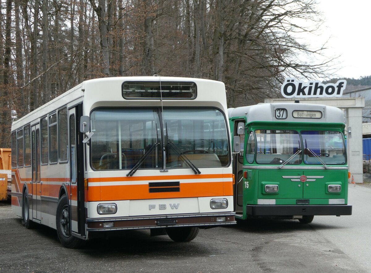 (246'687) - Wegm�ller, M�nsingen - FBW/R&J (ex Bamert, Wollerau) am 26. Februar 2023 in Oberburg, Ziegelgut