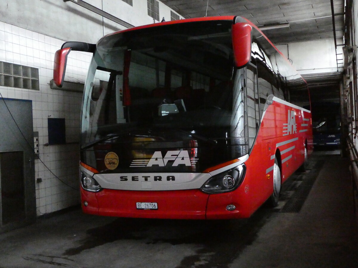 (247'206) - AFA Adelboden - Nr. 25/BE 26'706 - Setra am 14. Mrz 2023 in Adelboden, Busstation