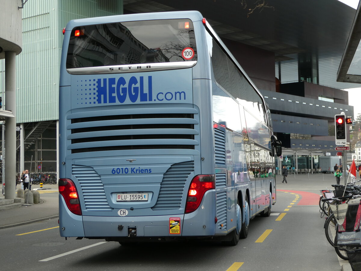 (247'459) - Heggli, Kriens - Nr. 34/LU 15'595 - Setra am 18. Mrz 2023 in Luzern, Inseli-P