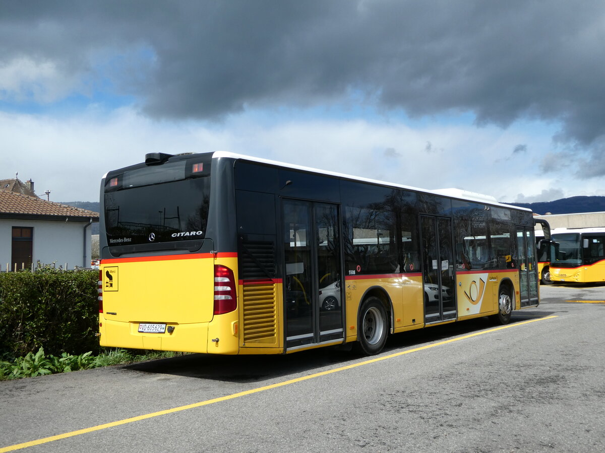 (247'669) - CarPostal Ouest - VD 605'629/PID 5508 - Mercedes (ex JU 61'876; ex Nr. 16) am 25. M�rz 2023 in Yverdon, Garage