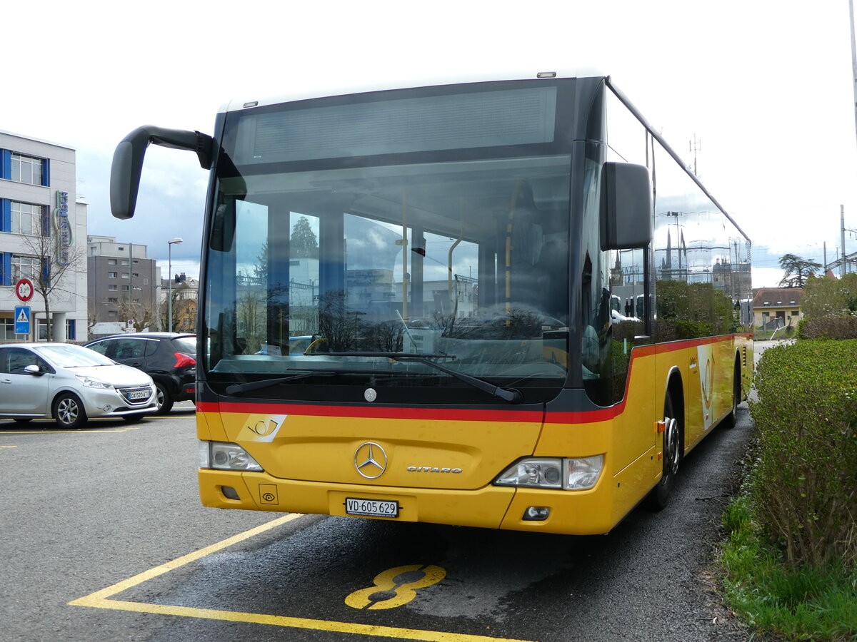 (247'677) - CarPostal Ouest - VD 605'629/PID 5508 - Mercedes (ex JU 61'876; ex Nr. 16) am 25. M�ruz 2'23 in Yverdon, Garage