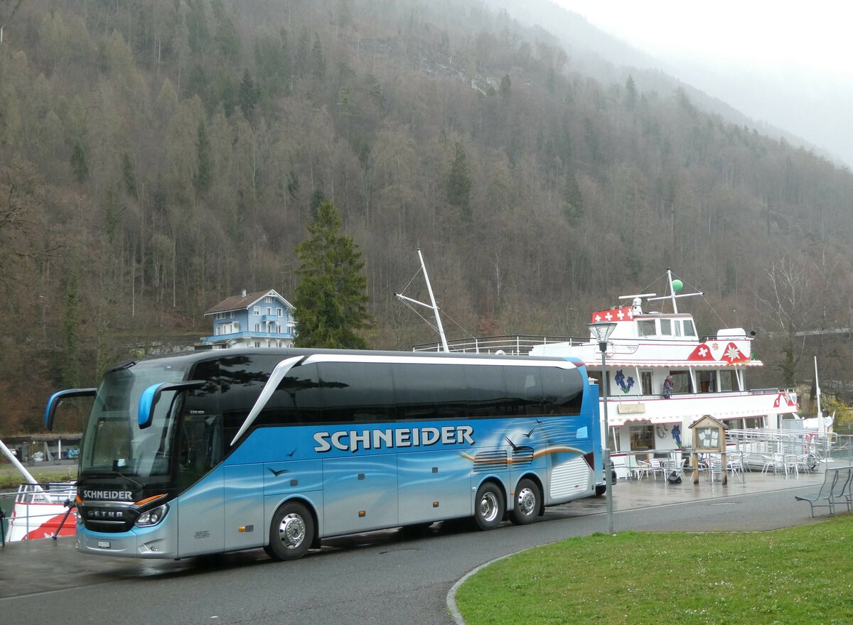 (247'746) - Schneider, Langendorf - SO 21'723 - Setra am 26. M�rz 2023 in Interlaken, Schiffl�ndte Ost