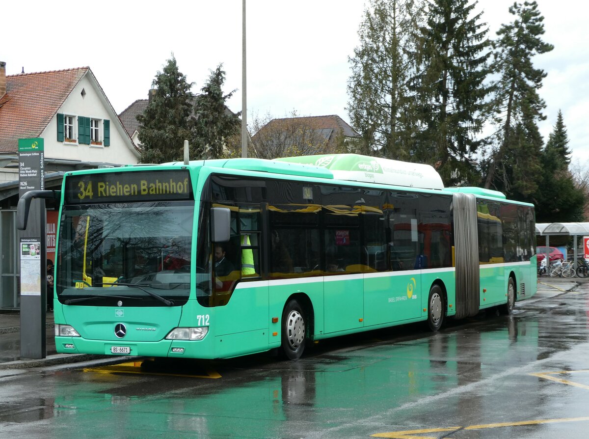 (247'906) - BVB Basel - Nr. 712/BS 6671 - Mercedes am 30. M�rz 2023 in Bottmingen, Schloss