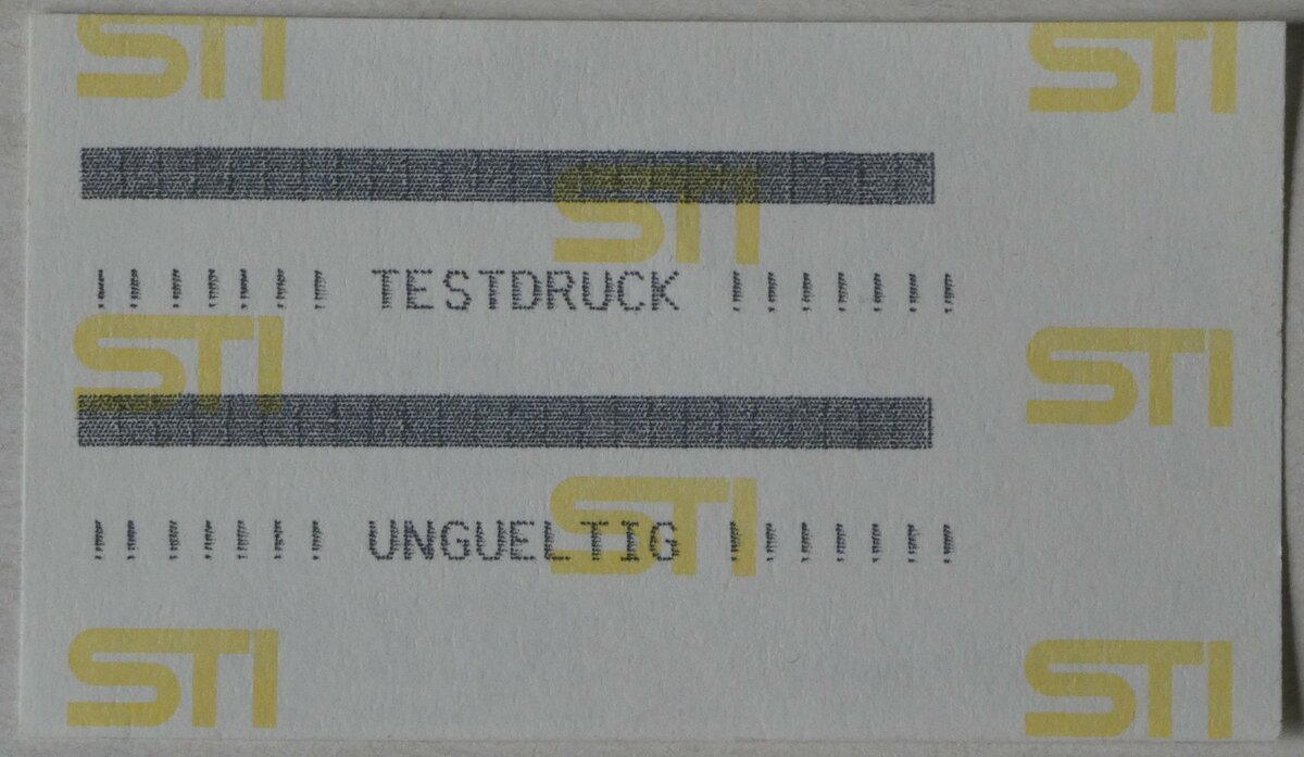 (248'153) - STI-Testdruck am 7. April 2023 in Thun