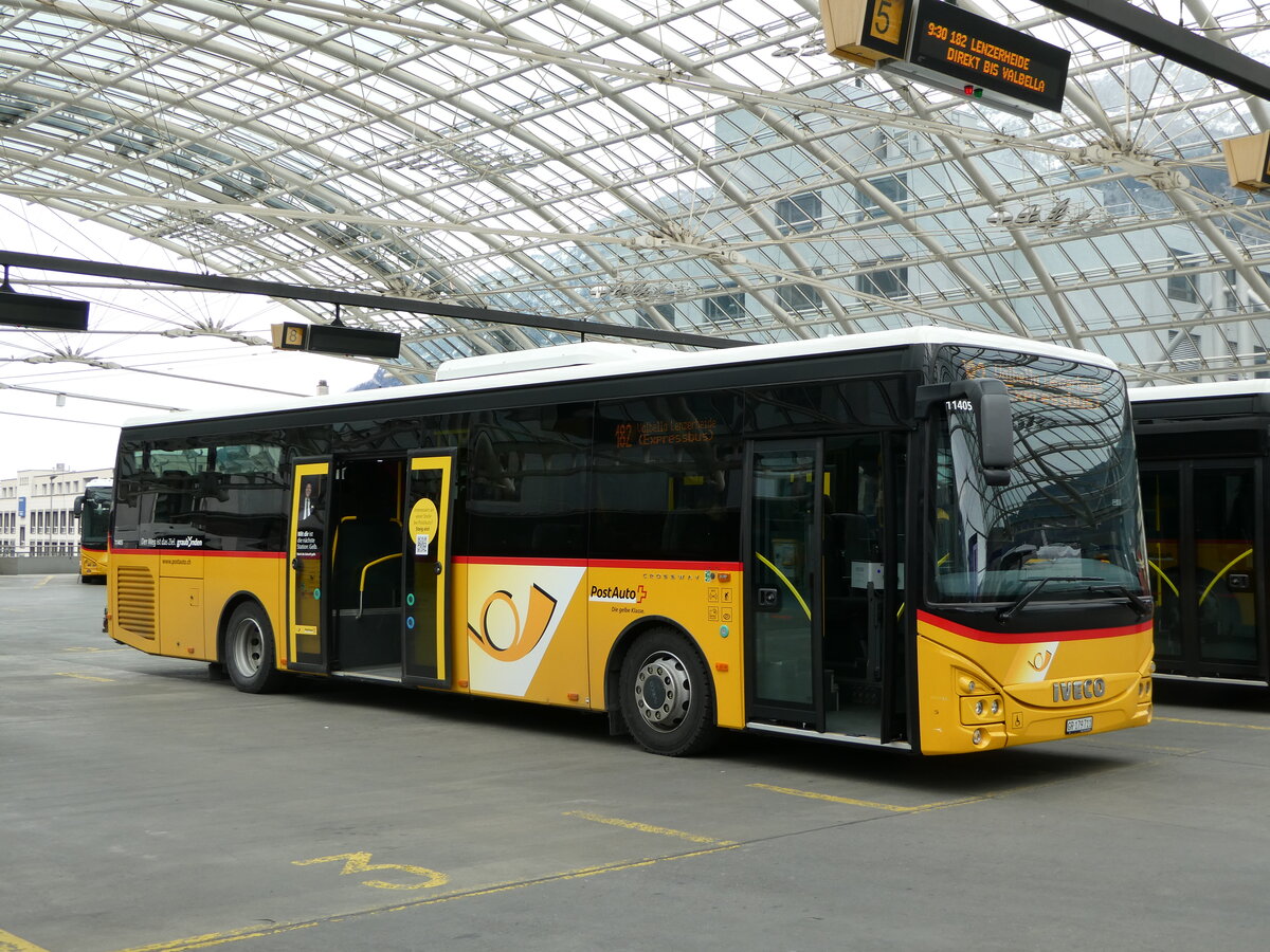 (248'545) - PostAuto Graubnden - GR 179'711/PID 11'405 - Iveco am 15. April 2023 in Chur, Postautostation