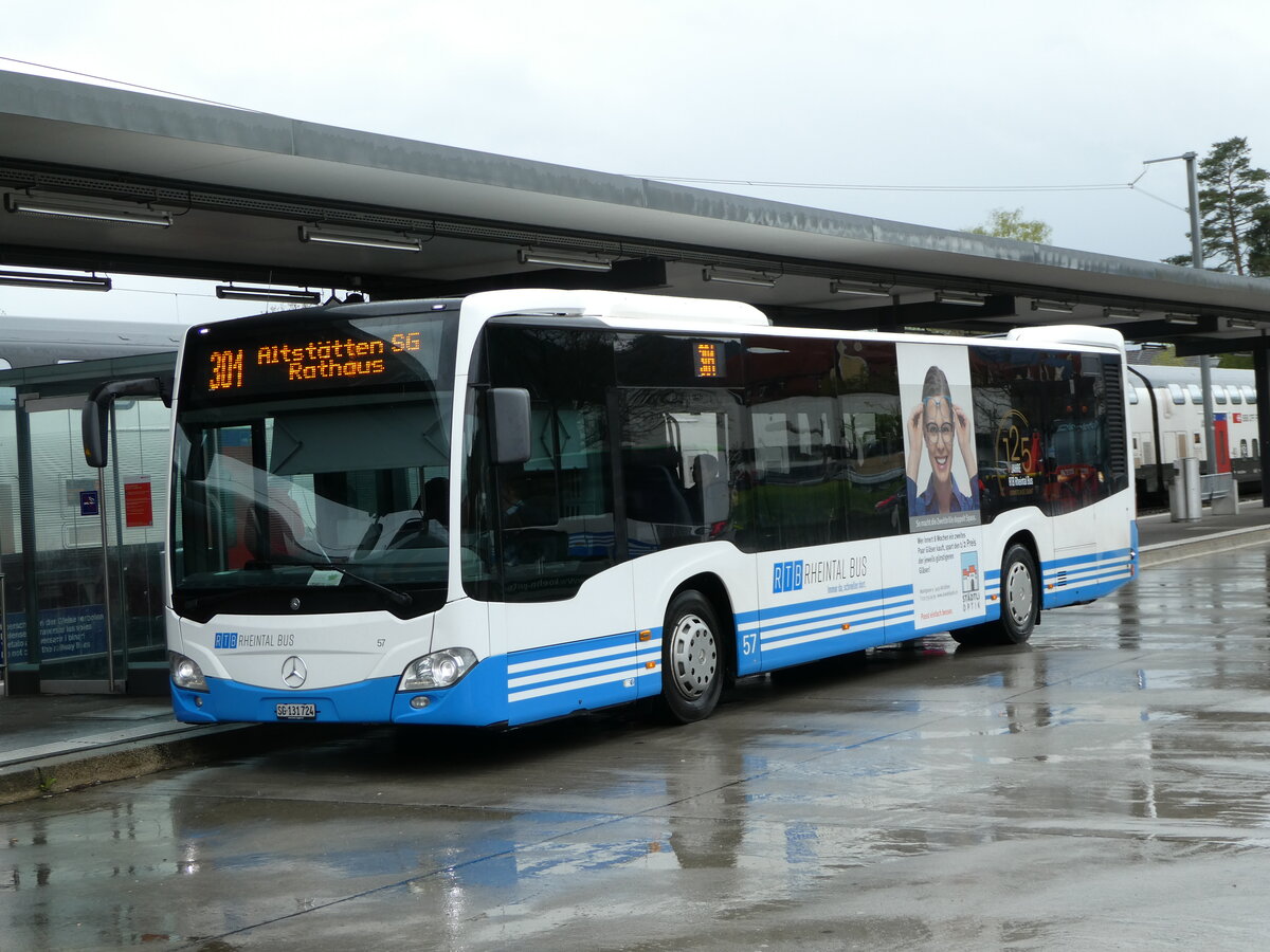 (249'092) - RTB Altsttten - Nr. 57/SG 131'724 - Mercedes am 25. April 2023 beim Bahnhof Altsttten