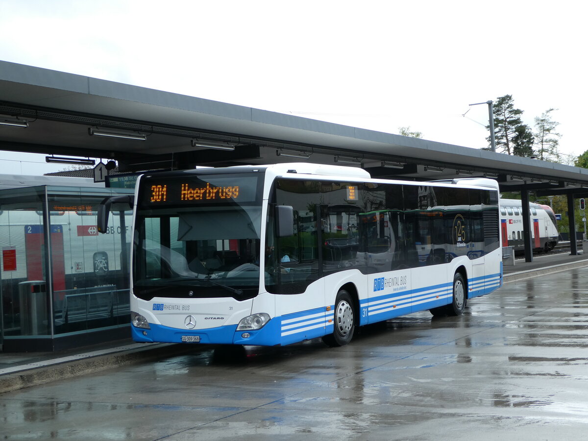 (249'094) - RTB Altsttten - Nr. 31/SG 309'368 - Mercedes am 25. April 2023 beim Bahnhof Altsttten