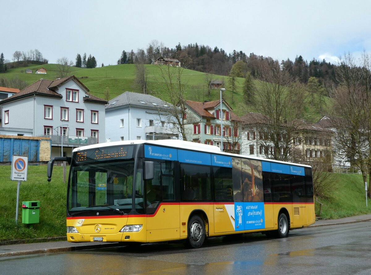 (249'126) - PostAuto Bern - BE 610'539/PID 5270 - Mercedes (ex BE 700'281; ex Schmocker, Stechelberg Nr. 2) am 25. April 2023 beim Bahnhof Urn�sch