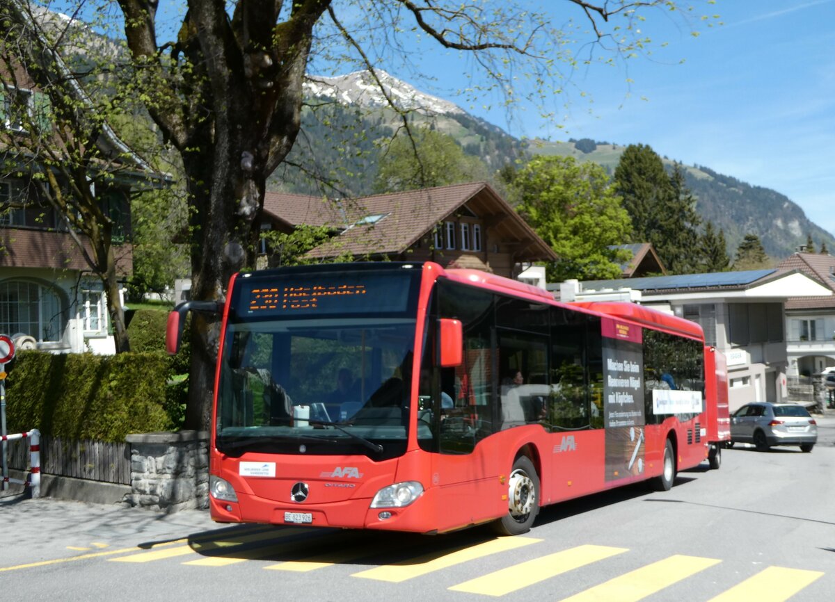 (249'551) - AFA Adelboden - Nr. 96/BE 823'926 - Mercedes am 4. Mai 2023 in Frutigen, Obere Bahnhofstrasse