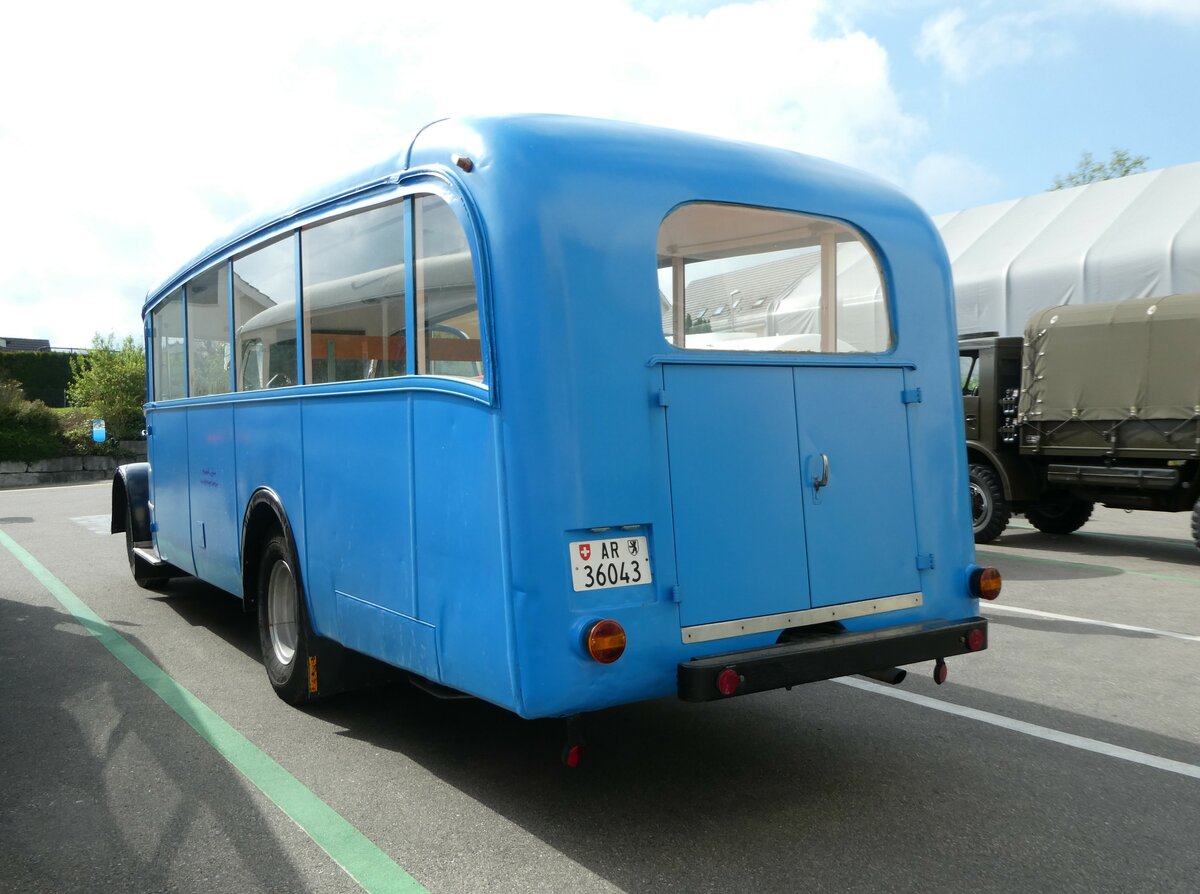 (249'731) - Wehrle, Trogen - AR 36'043 - Saurer/Saurer (ex Sulzer, Winterthur) am 6. Mai 2023 in Attikon, Wegmller