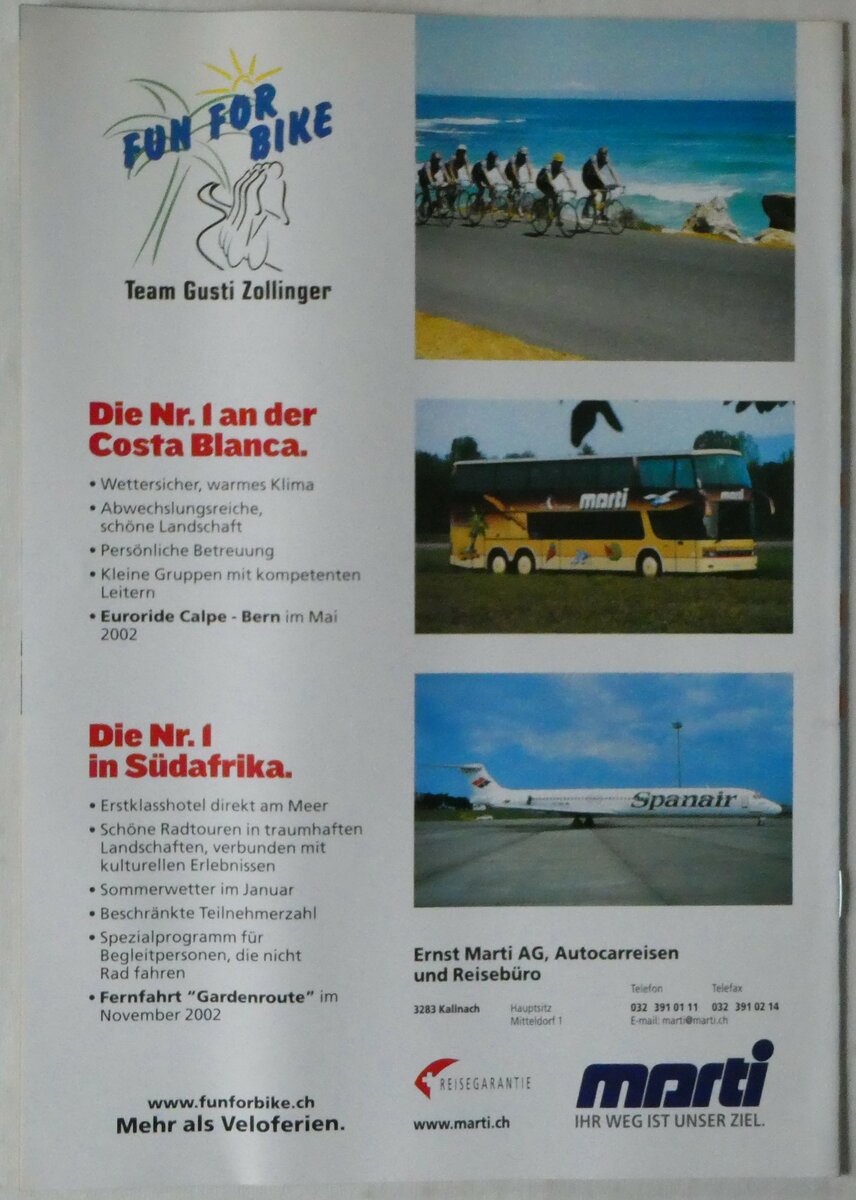 (250'410) - Marti-Radsportferien 2002 am 25. Mai 2023 in Thun (R�ckseite)