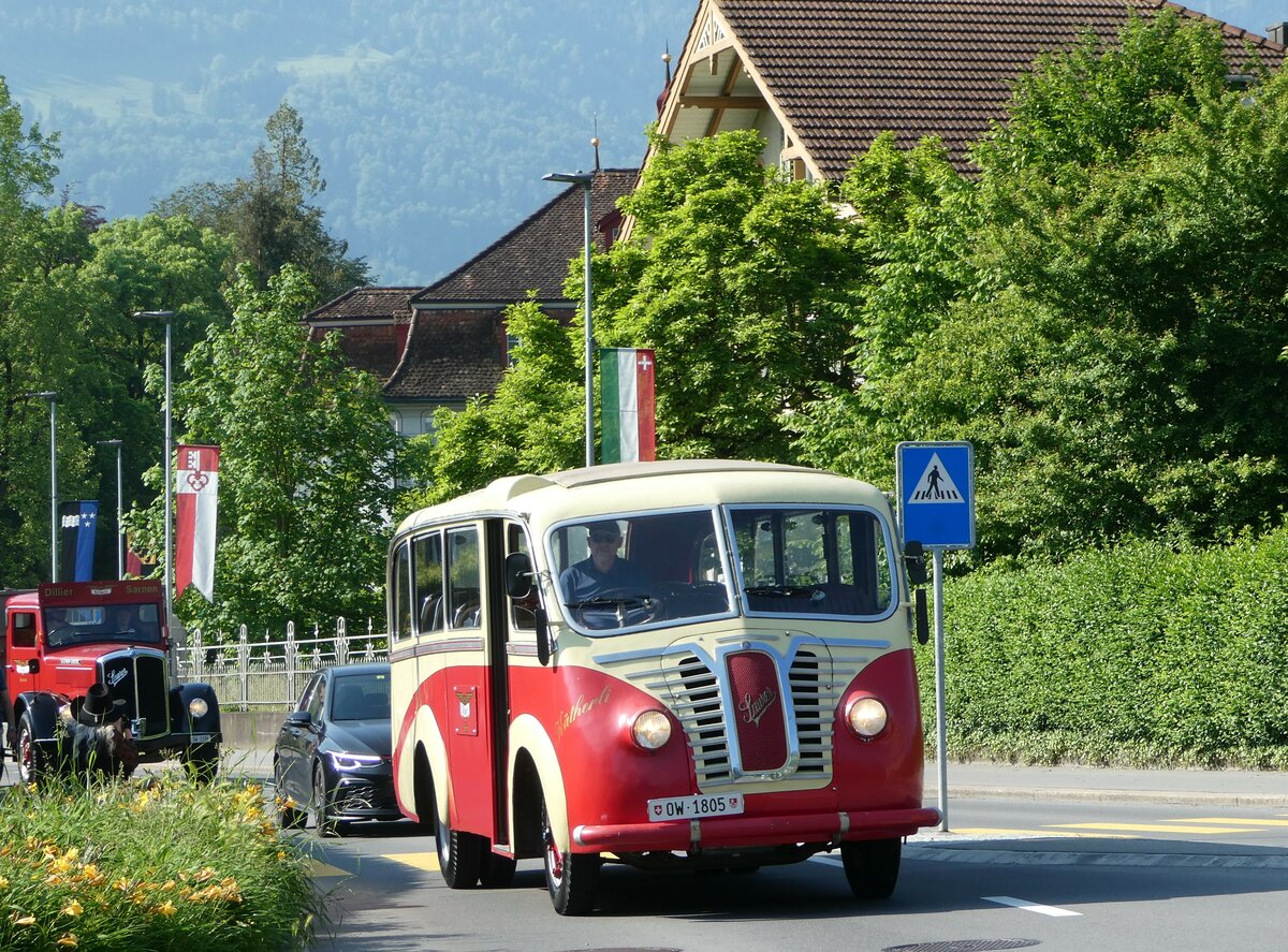 (250'523) - Dillier, Sarnen - OW 1805 - Saurer/R&J am 27. Mai 2023 in Sarnen, OiO