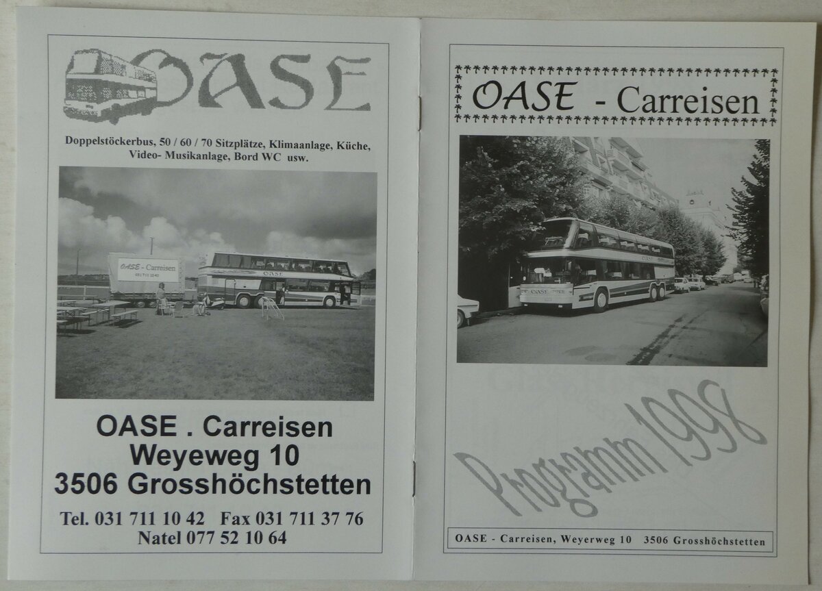 (250'668) - Oase-Programm 1998 am 28. Mai 2023 in Thun