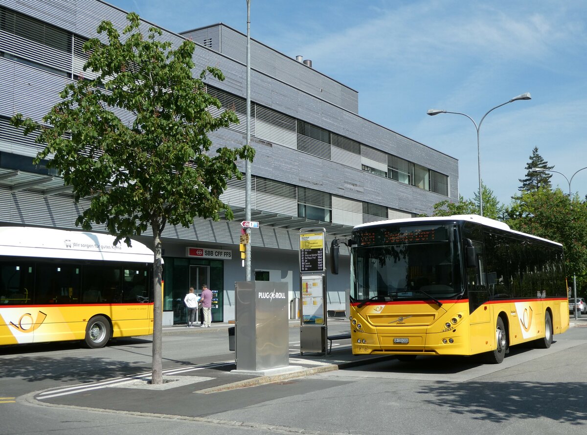 (250'750) - PostAuto Graub�nden - GR 159'208/PID 10'466 - Volvo am 30. Mai 2023 beim Bahnhof Landquart