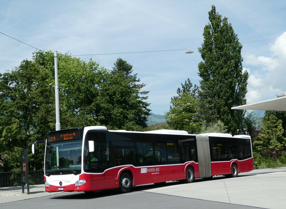 (250'772) - RTB Altsttten - Nr. 921/SG 482'217 - Mercedes (ex Wiener Linien, A-Wien Nr. 8725) am 30. Mai 2023 beim Bahnhof Buchs