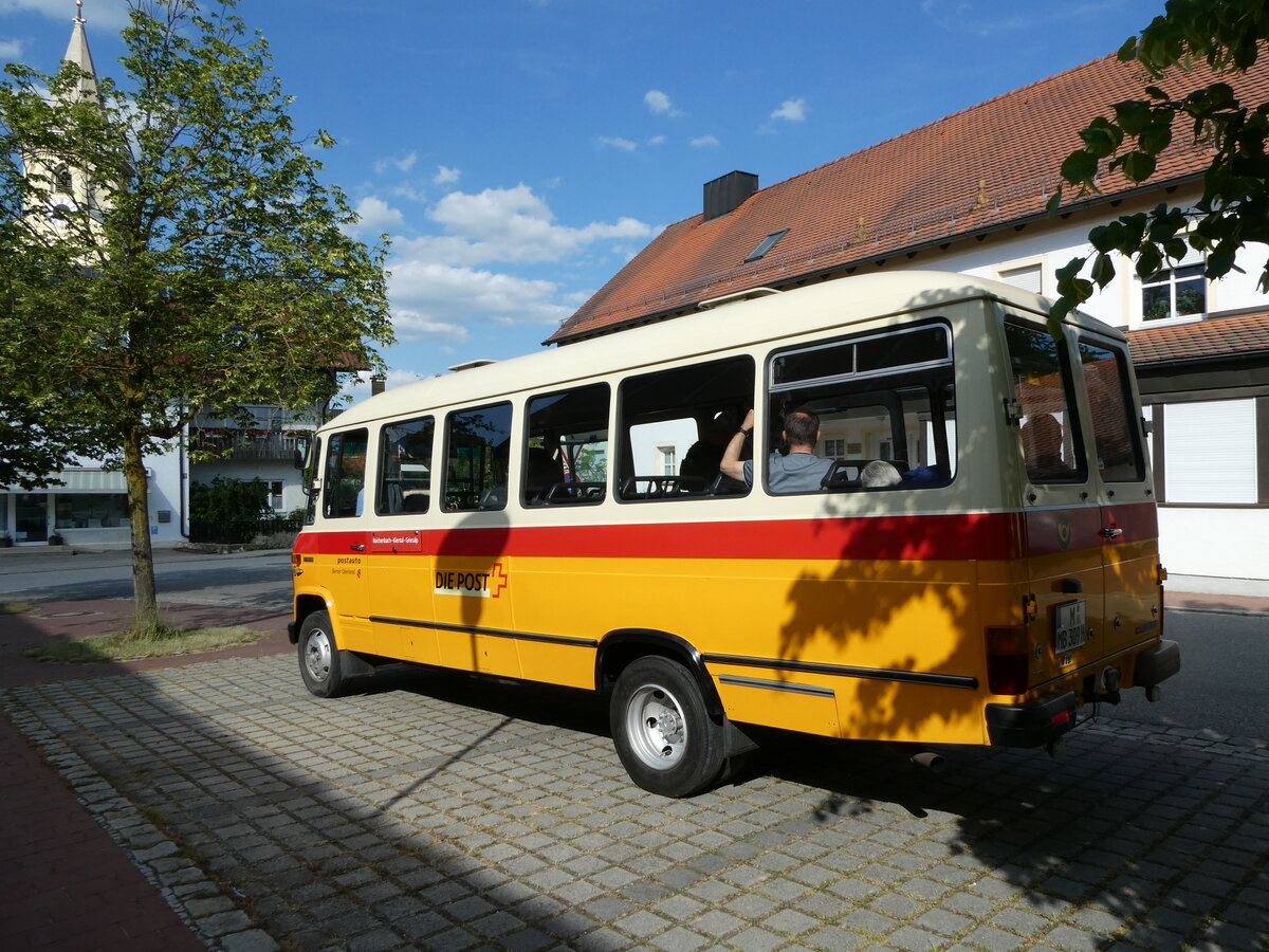 (250'915) - Hahn, Mnchen - Nr. 6/M-MB 309H - Mercedes (ex Mller, CH-Ennetmoos Nr. 6; ex Portenier, CH-Adelboden Nr. 6; ex Geiger, CH-Adelboden Nr. 6) am 3. Juni 2023 in Essenbach, Schulstrasse