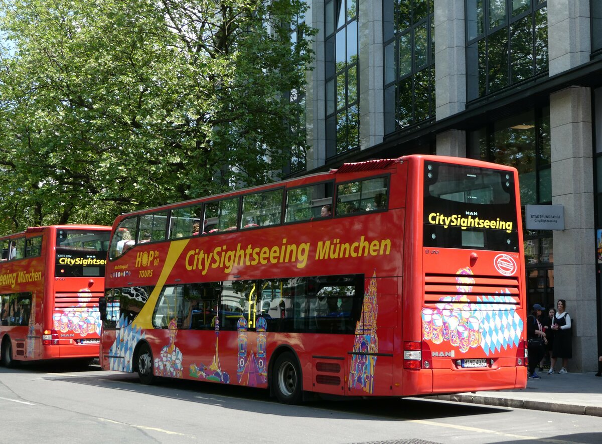 (251'084) - Yellow Cab Verkehrsbetrieb, M�nchen - M-YC 4039 - MAN am 5. Juni 2023 beim Hauptbahnhof M�nchen