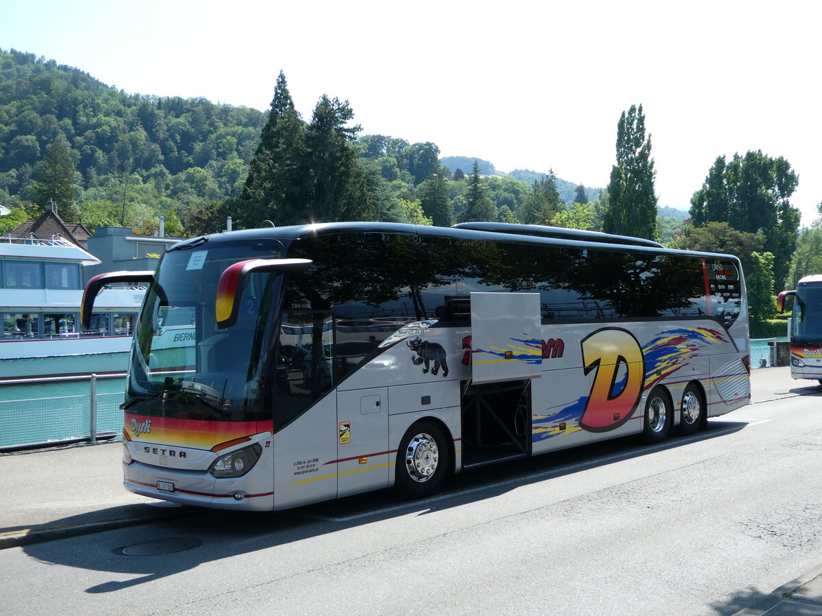 (251'492) - Dysli, Bern - Nr. 22/BE 107'820 - Setra (ex Marti, Kallnach) am 14. Juni 2023 bei der Schiffl�ndte Thun