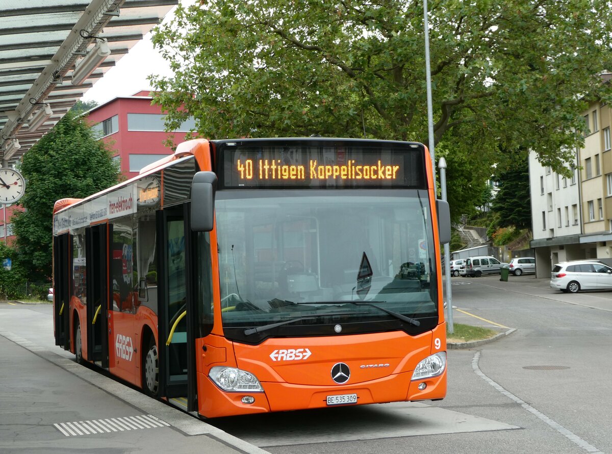 (251'852) - RBS Worblaufen - Nr. 9/BE 535'309 - Mercedes am 22. Juni 2023 in Ittigen, Papierm�hle