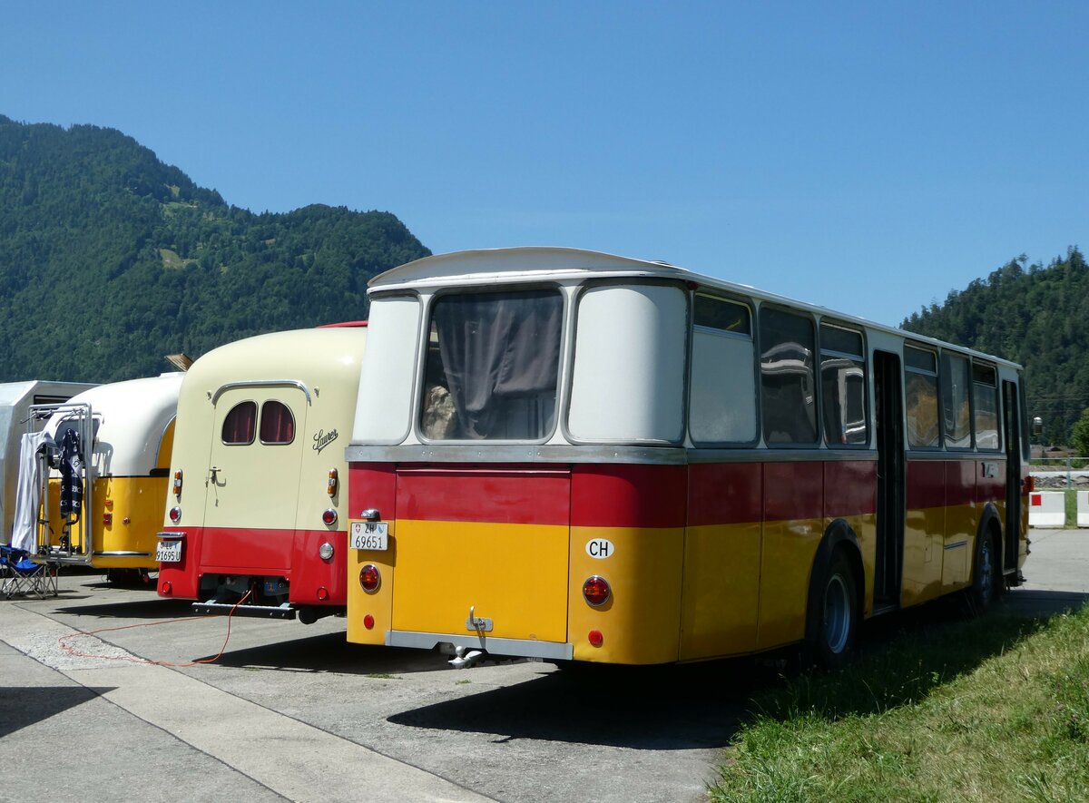 (251'978) - Tr�b, Oberrieden - Nr. 12/ZH 69'651 - FBW/R&J (ex Ryffel, Uster Nr. 12) am 24. Juni 2023 in Interlaken, Flugplatz