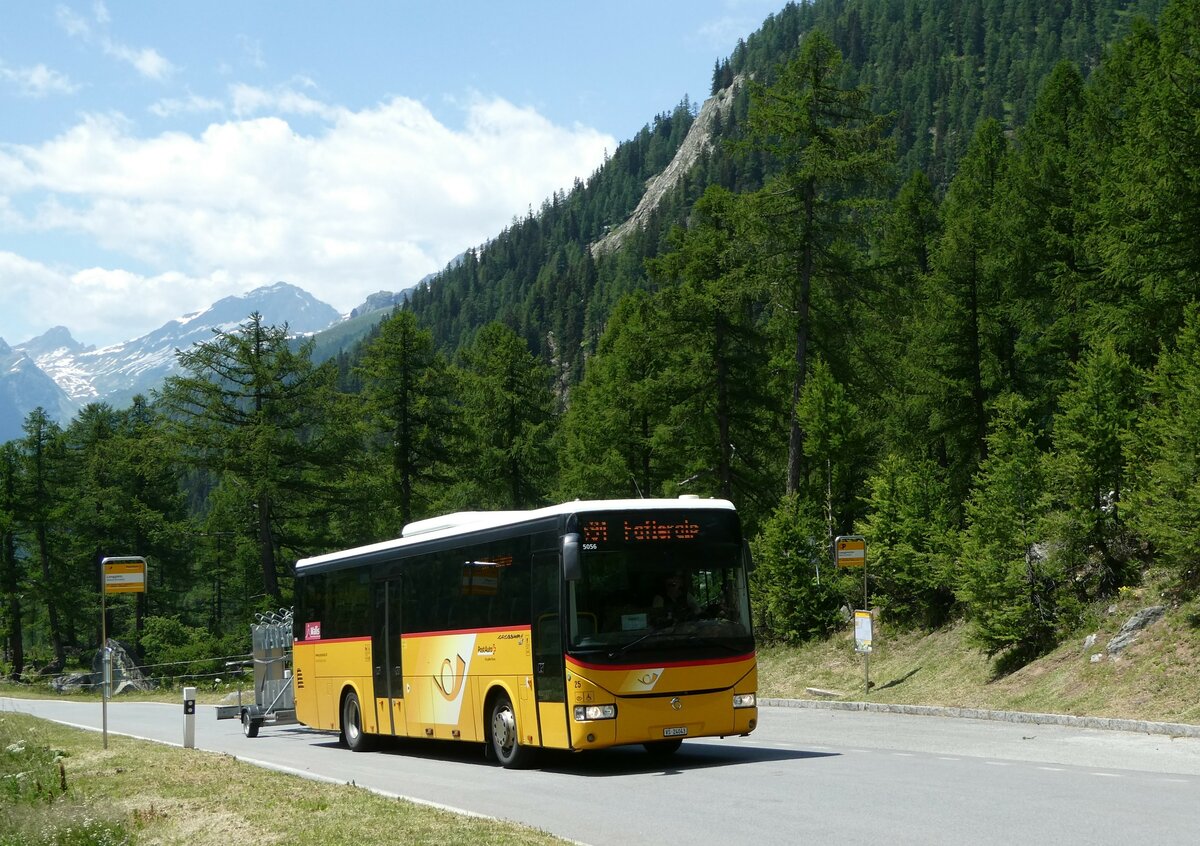 (252'107) - Jaggi, Kippel - Nr. 25/VS 24'043/PID 5056 - Irisbus am 26. Juni 2023 in Blatten (Ltschen), Langgletscher