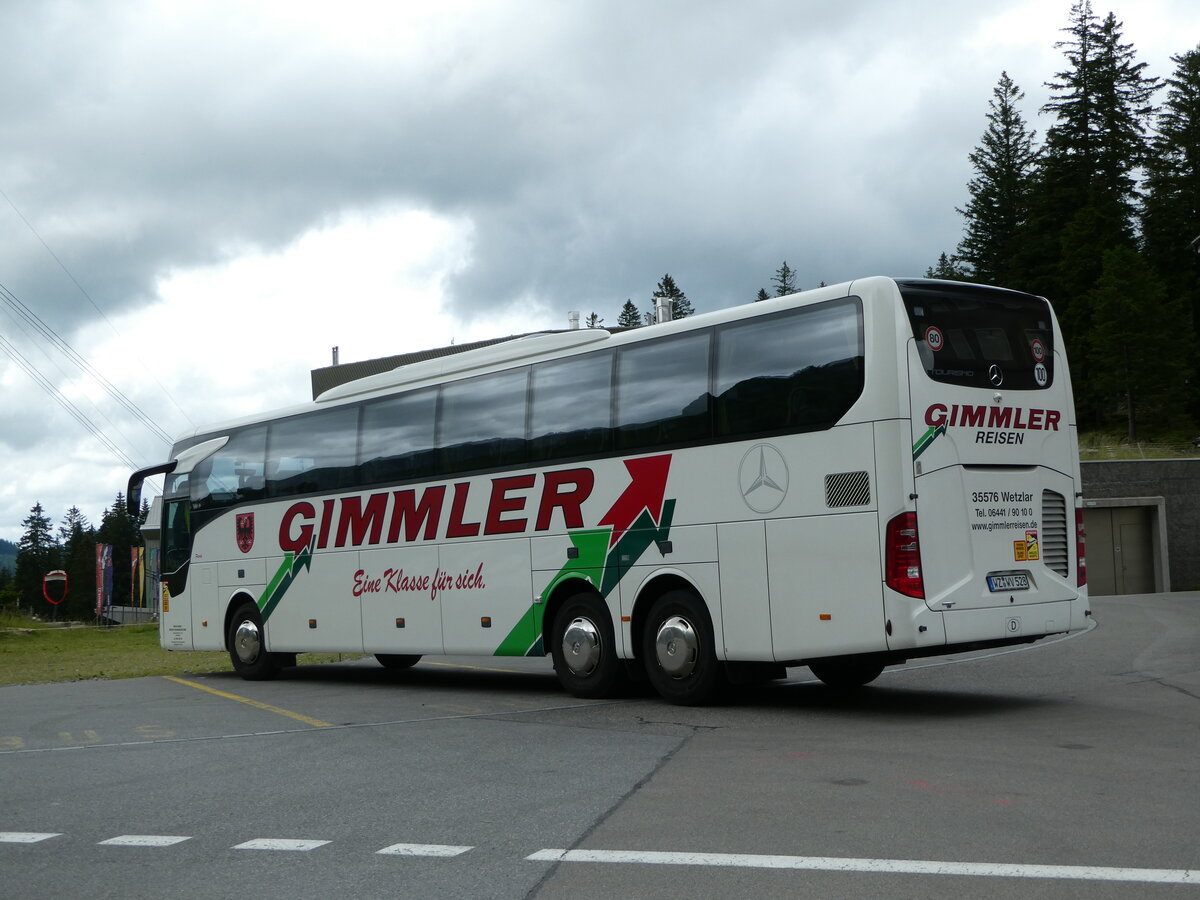 (252'348) - Aus Deutschland: Gimmler, Wetzlar - WZ-WV 528 - Mercedes am 4. Juli 2023 in Schw�galp, S�ntis-Schwebebahn