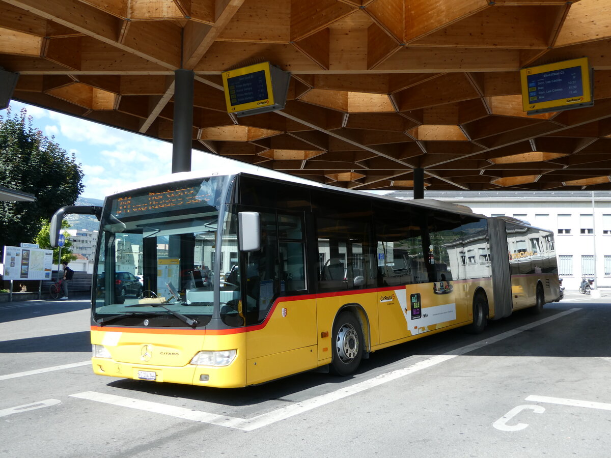 (252'464) - Buchard, Leytron - VS 104'344/PID 5396 - Mercedes am 8. Juli 2023 beim Bahnhof Sion