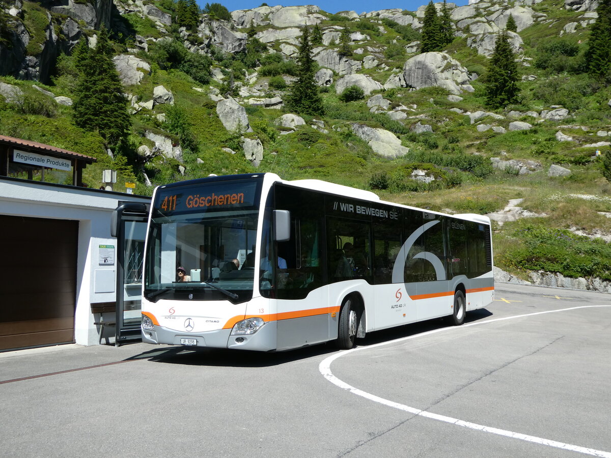 (252'545) - AAGU Altdorf - Nr. 13/UR 9298/PID 11'253 - Mercedes am 9. Juli 2023 in G�scheneralp, Dammagletscher