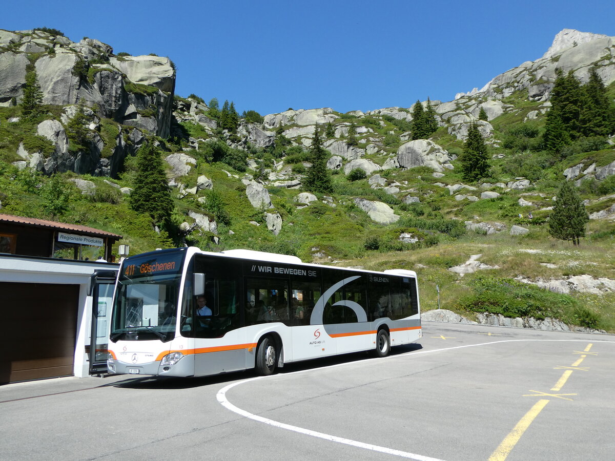 (252'546) - AAGU Altdorf - Nr. 13/UR 9298/PID 11'253 - Mercedes am 9. Juli 2023 in G�scheneralp, Dammagletscher