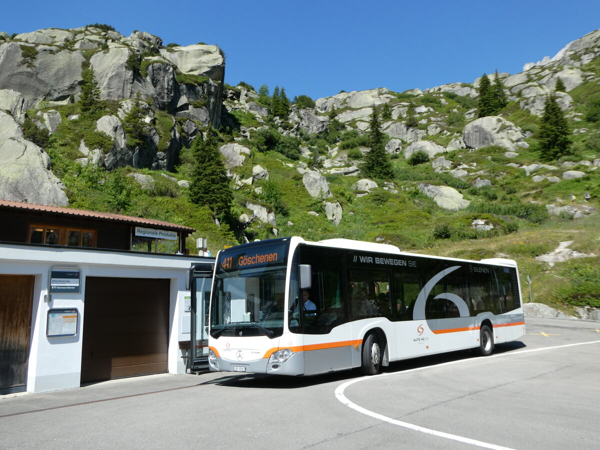 (252'547) - AAGU Altdorf - Nr. 13/UR 9298/PID 11'253 - Mercedes am 9. Juli 2023 in G�scheneralp, Dammagletscher