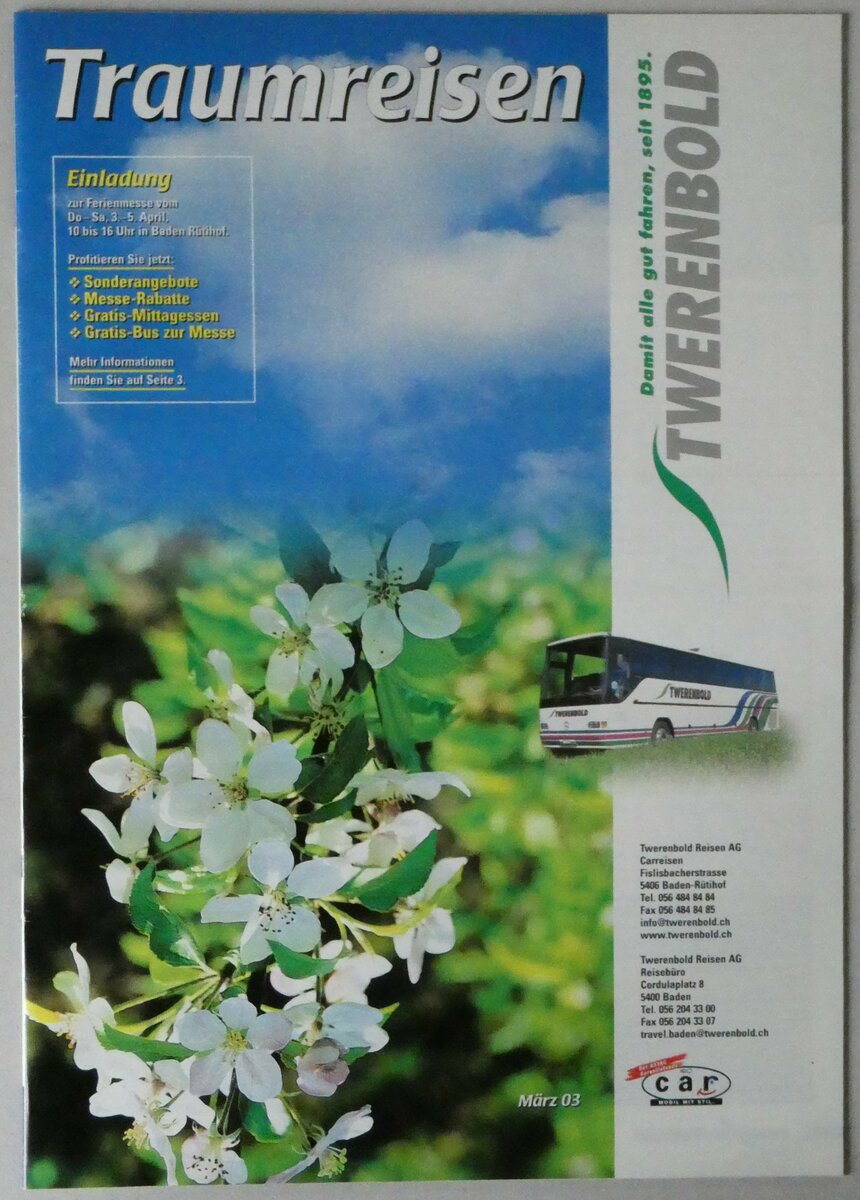 (252'748) - Twerenbold-Traumreisen M�rz 03 am 16. Juli 2023 in Thun