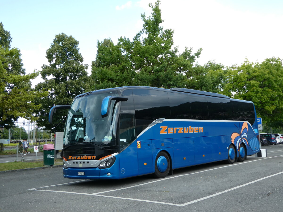 (252'795) - Zerzuben, Visp-Eyholz - Nr. 1/VS 109'423 - Setra am 19. Juli 2023 in Thun, Seestrasse