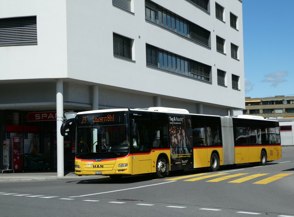 (253'317) - Bucheli, Kriens - Nr. 20/LU 15'527/PID 10'070 - MAN am 3. August 2023 beim Bahnhof Rotkreuz