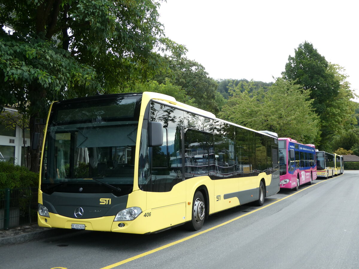 (253'527) - STI Thun - Nr. 406/BE 820'406 - Mercedes am 8. August 2023 bei der Schiffl�ndte Thun