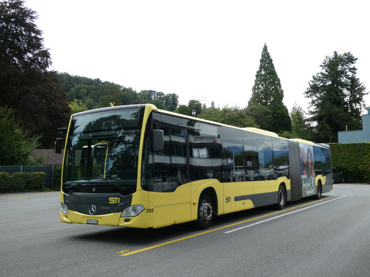 (253'531) - STI Thun - Nr. 703/BE 754'703 - Mercedes am 8. August 2023 bei der Schiffl�ndte Thun