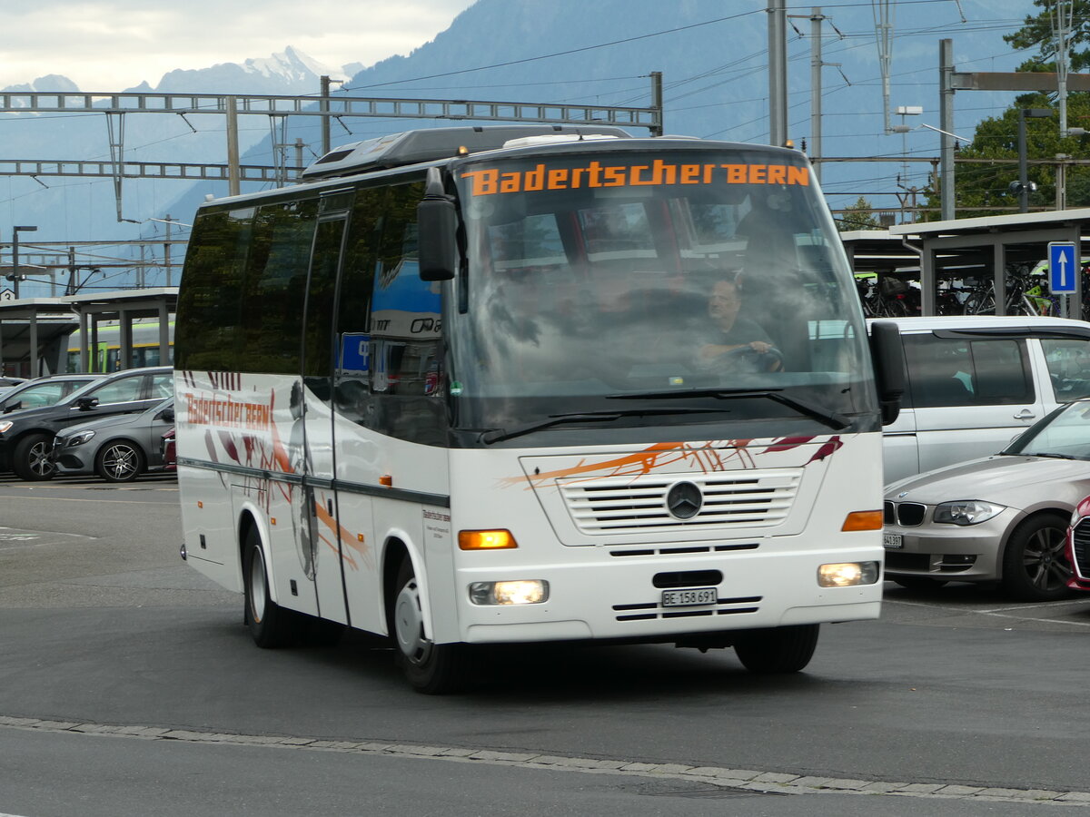 (253'872) - Badertscher, Bern - BE 158'691 - Mercedes/Auwrter am 17. August 2023 beim Bahnhof Thun