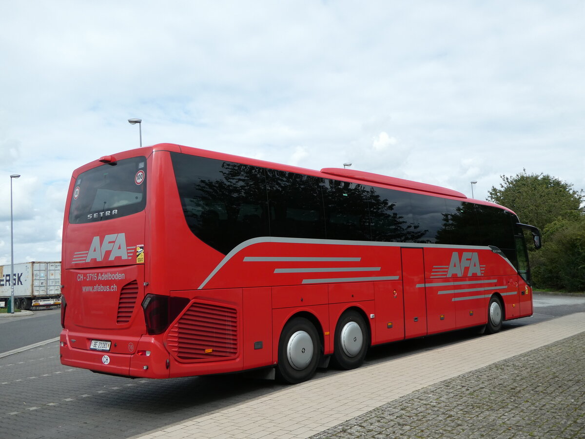 (254'375) - Aus der Schweiz: AFA Adelboden - Nr. 16/BE 21'181 - Setra am 30. August 2023 in Schorfheide, Rastst�tte Buckowsee
