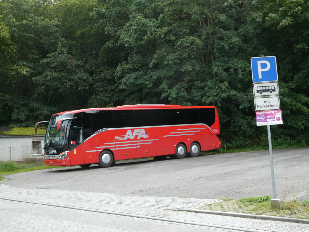 (254'453) - Aus der Schweiz: AFA Adelboden - Nr. 16/BE 21'181 - Setra am 31. August 2023 in Zinnowitz, Parkplatz