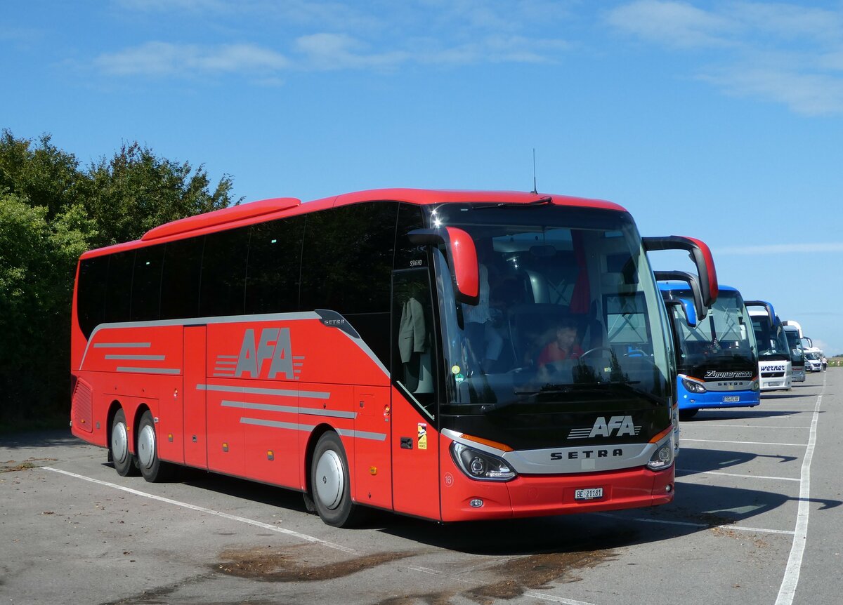 (254'576) - Aus der Schweiz: AFA Adelboden - Nr. 16/BE 21'181 - Setra am 1. September 2023 in Putgarten, Parkplatz