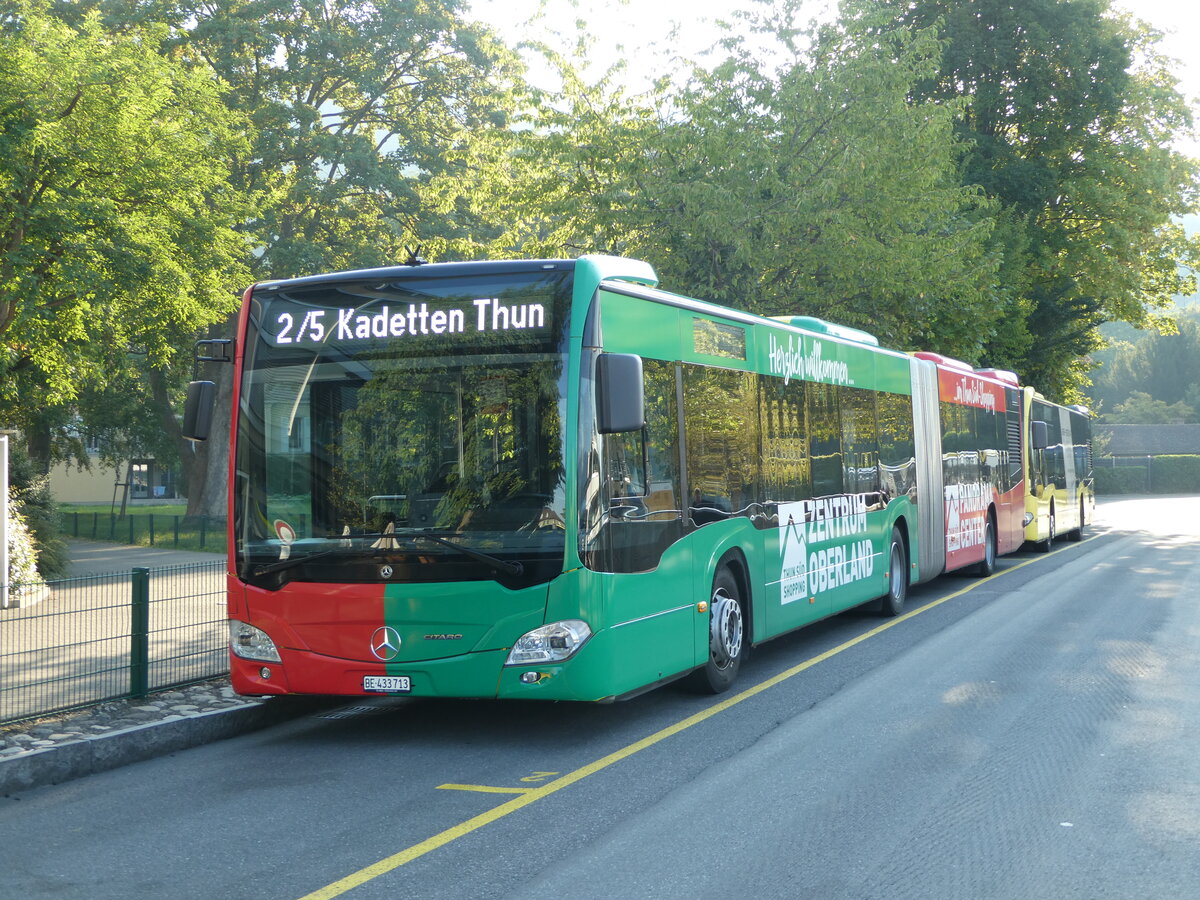 (255'037) - STI Thun - Nr. 713/BE 433'713 - Mercedes am 10. September 2023 bei der Schiffl�ndte Thun