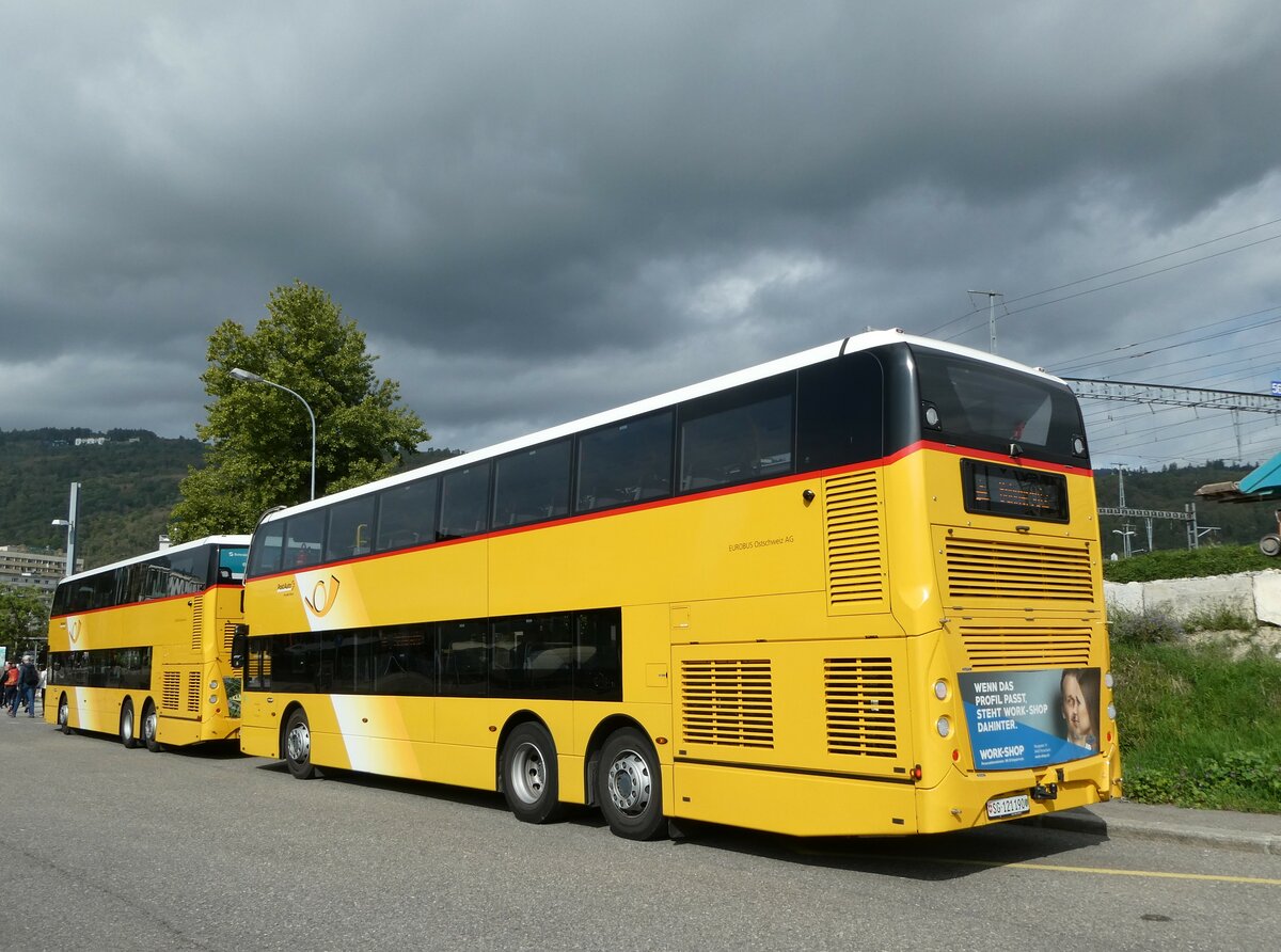 (255'733) - Eurobus, Arbon - Nr. 23/SG 121'190/PID 10'874 - Alexander Dennis (ex Schwizer, Goldach Nr. 23) am 30. September 2023 in Biel, Car Terminal