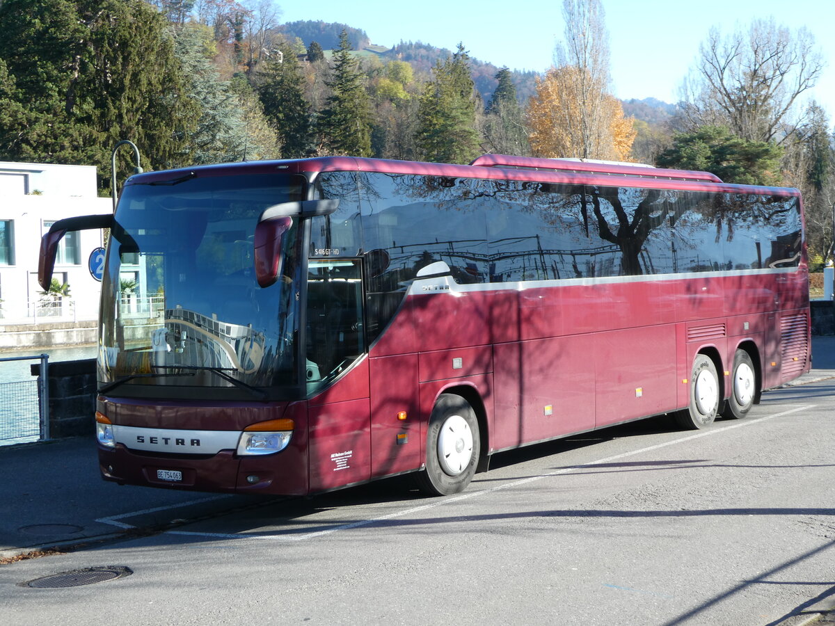 (257'207) - AK Reisen, Biel - BE 754'063 - Setra am 23. November 2023 bei der Schiffl�ndte Thun